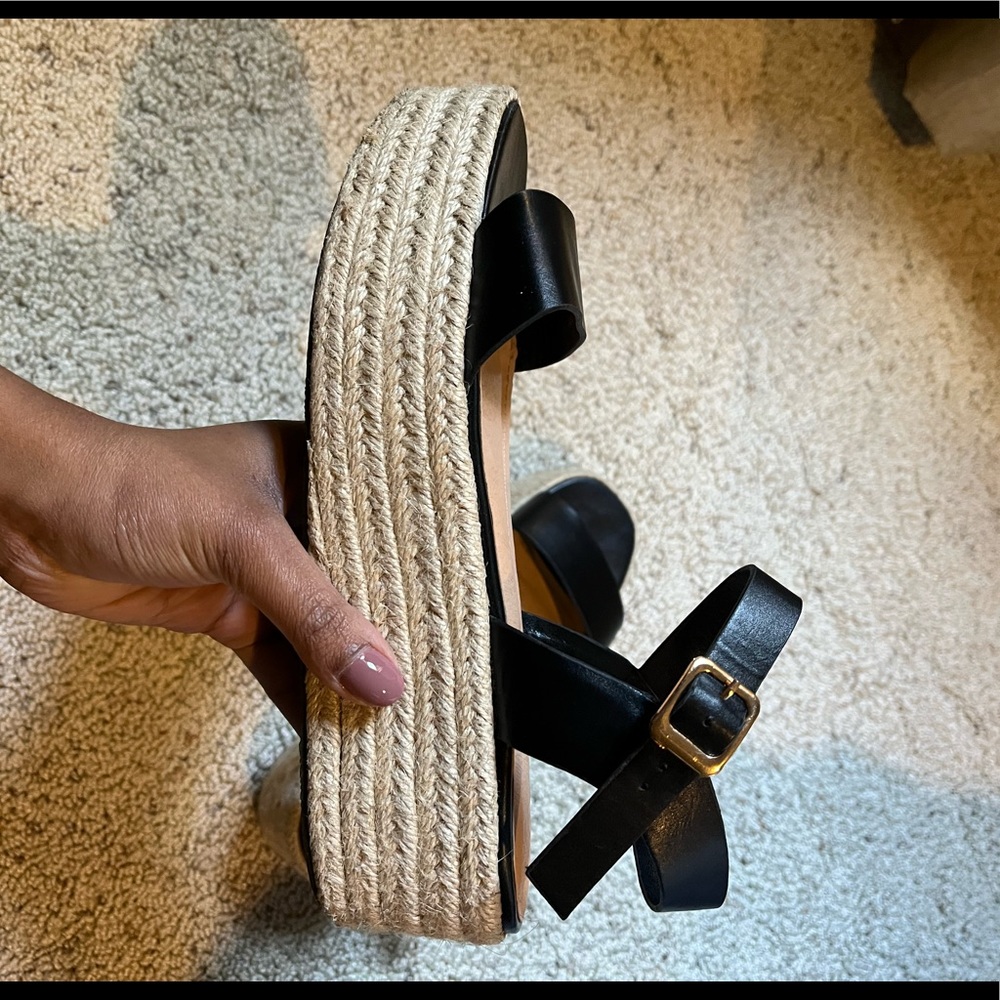 Lulus black platform sandals
